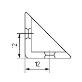 Мебельные уголки уголок монтажный, белый, пластик