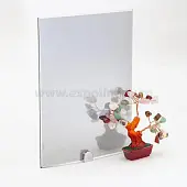 Стекло интерьерное Россия стекло "скин" графит с отражающим слоем, 4мм (1605*2550)