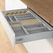 Кухонные органайзеры Hettich кухонный органайзер orgatray 440, гл. 441-520мм, шир. 701-800мм, в базу на 900мм, серый